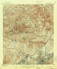 1906 Map of Birmingham Coal District, 1944 Print