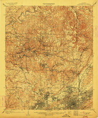 1906 Map of Birmingham Coal District, 1912 Print