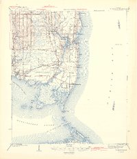 Download a high-resolution, GPS-compatible USGS topo map for Cedar Point, AL (1943 edition)