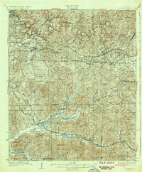 1934 Map of Brookwood, AL