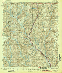 Download a high-resolution, GPS-compatible USGS topo map for Dyas, AL (1944 edition)