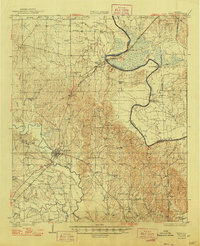 1932 Map of Epes, 1948 Print