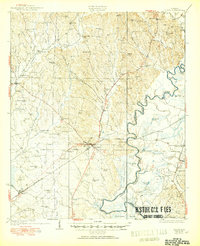 1931 Map of Eutaw, AL, 1950 Print