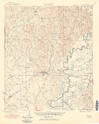 1931 Map of Eutaw, 1950 Print