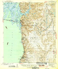 preview thumbnail of historical topo map of Fairhope, AL in 1944