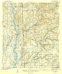1943 Map of Hurley, MS