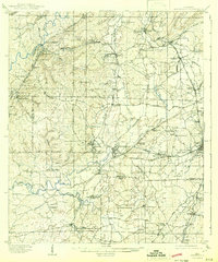 1910 Map of Alabaster, AL, 1942 Print