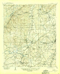1910 Map of Alabaster, AL, 1944 Print