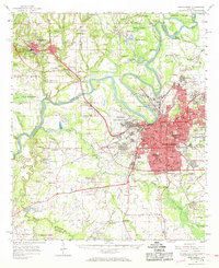 Download a high-resolution, GPS-compatible USGS topo map for Montgomery, AL (1968 edition)