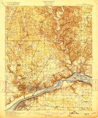 1916 Map of Muscle Shoals