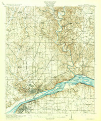 preview thumbnail of historical topo map of Muscle Shoals, AL in 1916