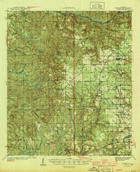 preview thumbnail of historical topo map of Perdido, AL in 1944