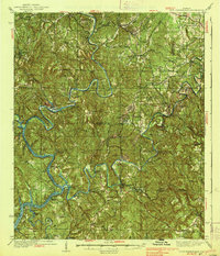 preview thumbnail of historical topo map of Jefferson County, AL in 1938