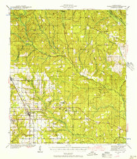 1941 Map of Robertsdale, AL, 1956 Print