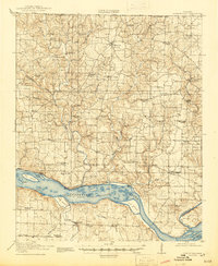 1916 Map of Rogersville, 1945 Print