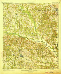 preview thumbnail of historical topo map of Russell County, AL in 1914