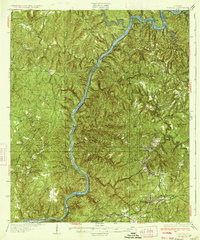 preview thumbnail of historical topo map of Tuscaloosa County, AL in 1934
