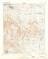 1924 Map of Tuscumbia, 1965 Print