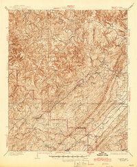 1935 Map of Yolande, 1945 Print