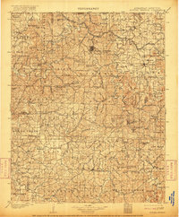 1901 Map of Eureka Springs, 1916 Print
