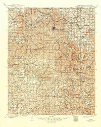 1901 Map of Eureka Springs, 1949 Print