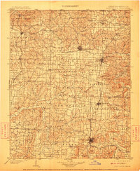 1901 Map of Fayetteville, 1910 Print