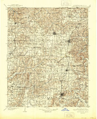 1901 Map of Fayetteville, 1944 Print