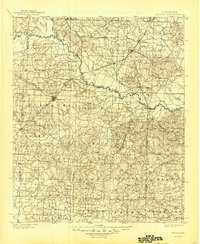 1901 Map of Gurdon, 1945 Print