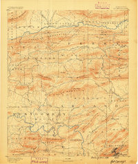 1890 Map of Hot Springs