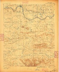 1887 Map of Magazine Mountain