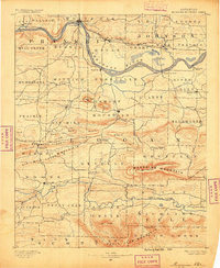 preview thumbnail of historical topo map of Logan County, AR in 1890