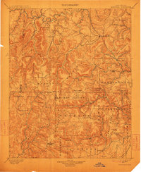 1901 Map of Marshall, AR, 1912 Print
