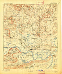 1894 Map of Morrillton, 1913 Print