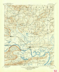 1894 Map of Adona, AR, 1945 Print