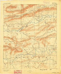 1890 Map of Mount Ida