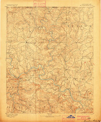 1894 Map of Mountain Home, 1900 Print