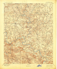1894 Map of Mountain Home, 1925 Print