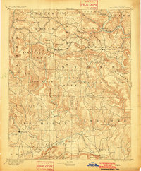 1894 Map of Mountain View, 1902 Print