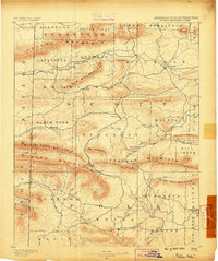 preview thumbnail of historical topo map of Scott County, AR in 1890