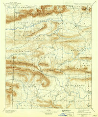 1899 Map of McCurtain County, OK, 1942 Print