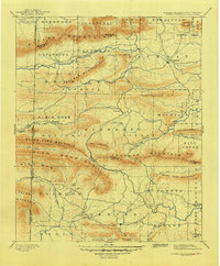 1899 Map of Acorn, AR, 1948 Print