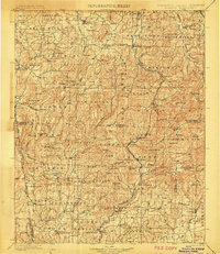 preview thumbnail of historical topo map of Winslow, AR in 1901