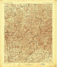 1901 Map of Winslow, AR, 1927 Print