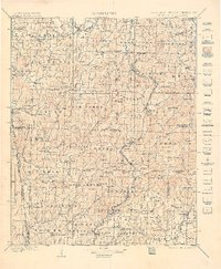 1901 Map of Winslow, AR, 1907 Print