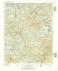 1929 Map of Yellville, AR, 1954 Print