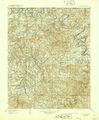 1905 Map of Yellville, AR, 1944 Print