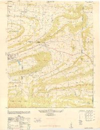 preview thumbnail of historical topo map of Scott County, AR in 1948