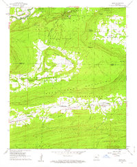 1961 Map of Adona, AR, 1962 Print