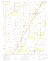 1980 Map of Alicia, AR