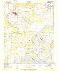 Download a high-resolution, GPS-compatible USGS topo map for Alma, AR (1951 edition)